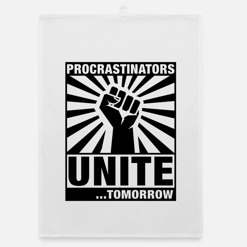 Les procrastinateurs s’unissent Torchon bio
