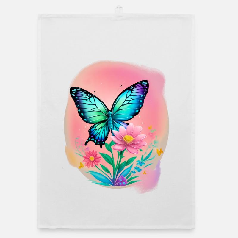 Butterfly Organic dish towel