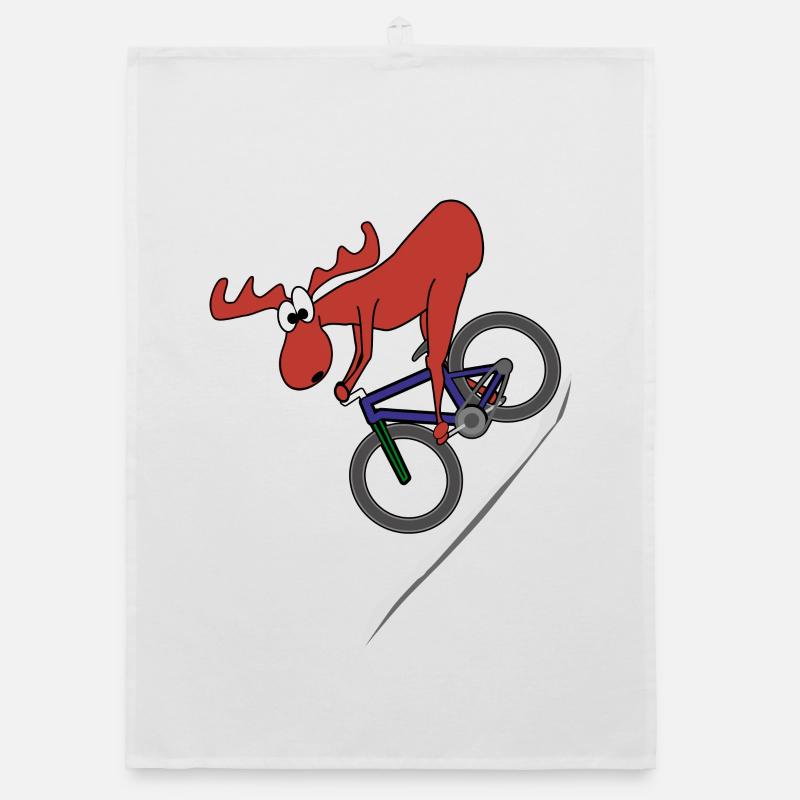 Elch MTB Downhill Organic Geschirrtuch