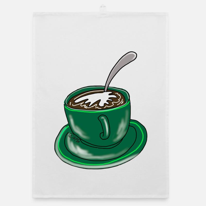Tasse - Organic Geschirrtuch - Weiß