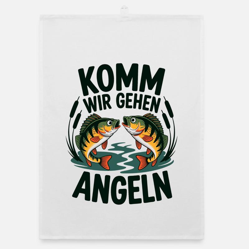 jumping perch for big and small anglers Organic dish towel