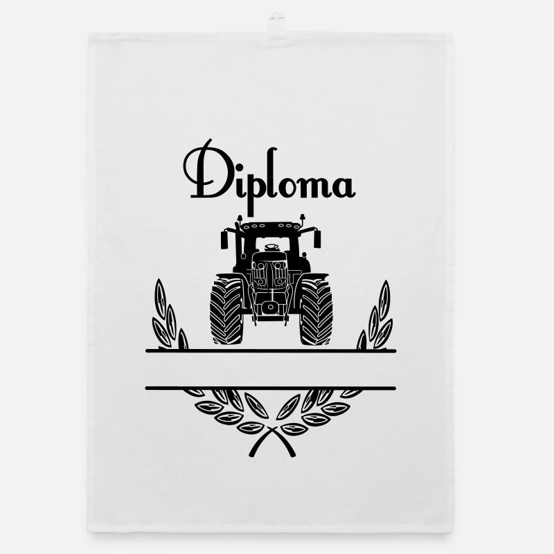 Diploma Tractor – Namespace Organic dish towel