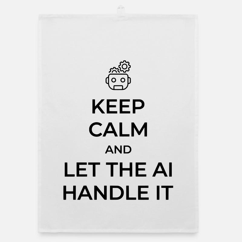 Let AI Handle It - Sarcastic Tech Joke Organic dish towel