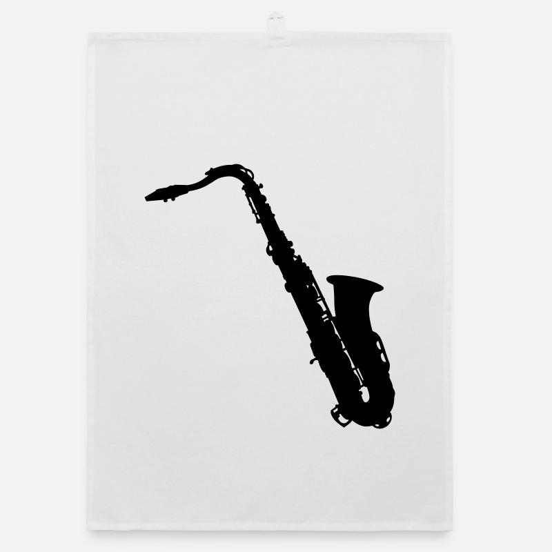 saxophone Organic dish towel