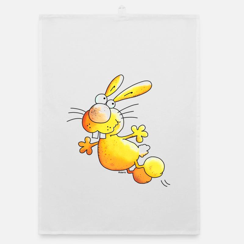 Crazy Rabbit - Bunnies Organic dish towel