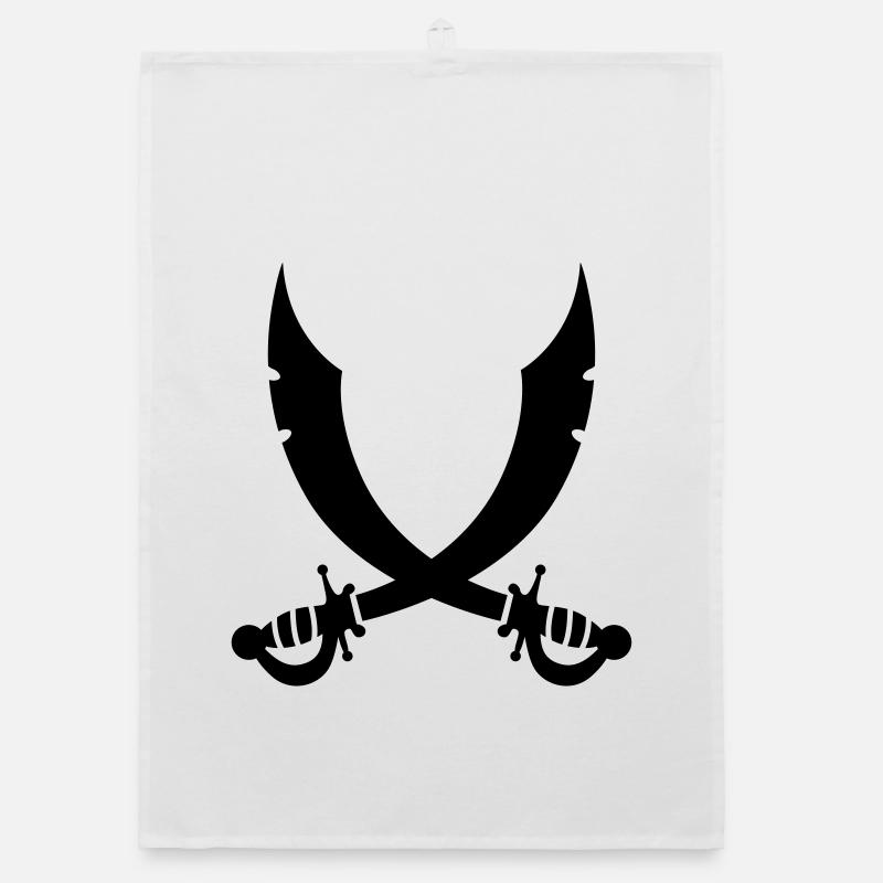 swords Organic dish towel
