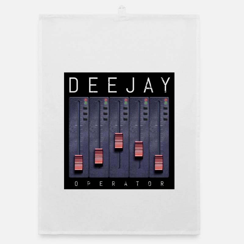 Deejay Operator Fader-Design Organic Geschirrtuch
