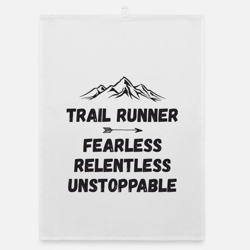 Trail Runner - Fearless. Relentless. Unstoppable. Organic dish towel