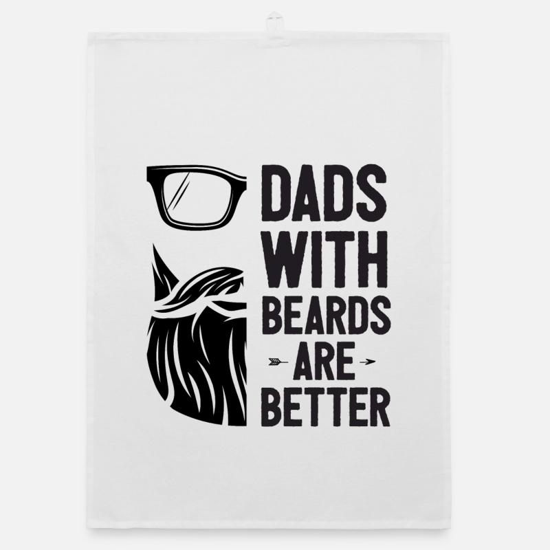 Väter mit Bärten sind besser Organic Geschirrtuch