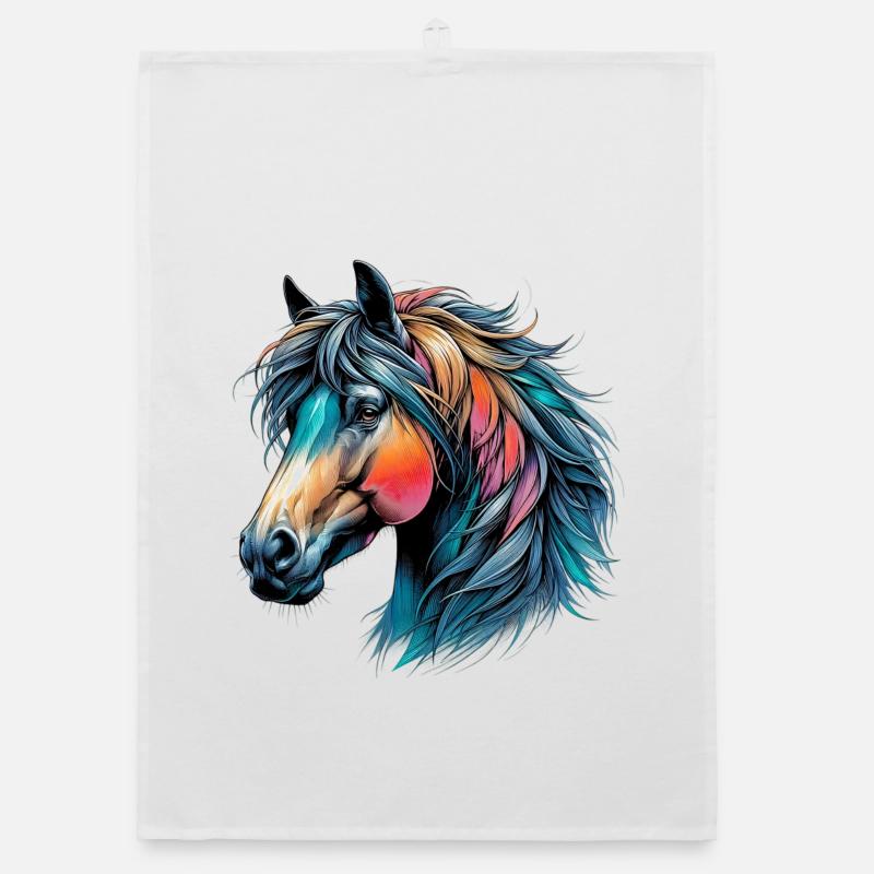 Pferd Organic Geschirrtuch