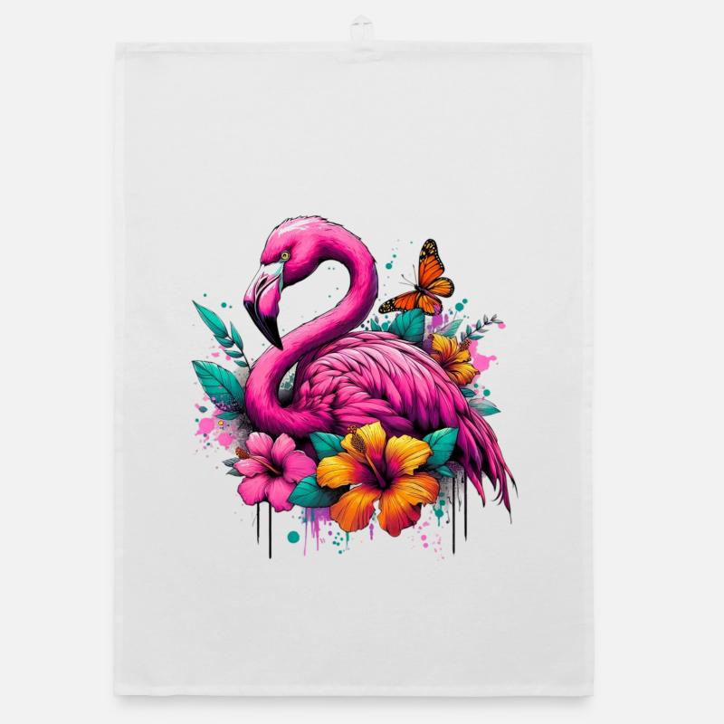 Flamingo Organic Geschirrtuch