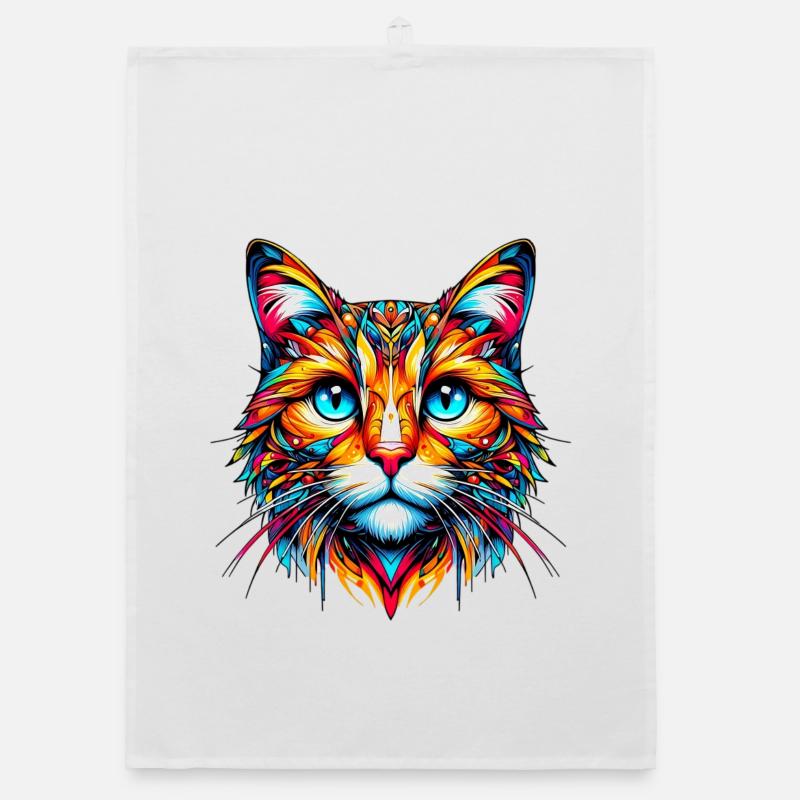 Katze Organic Geschirrtuch