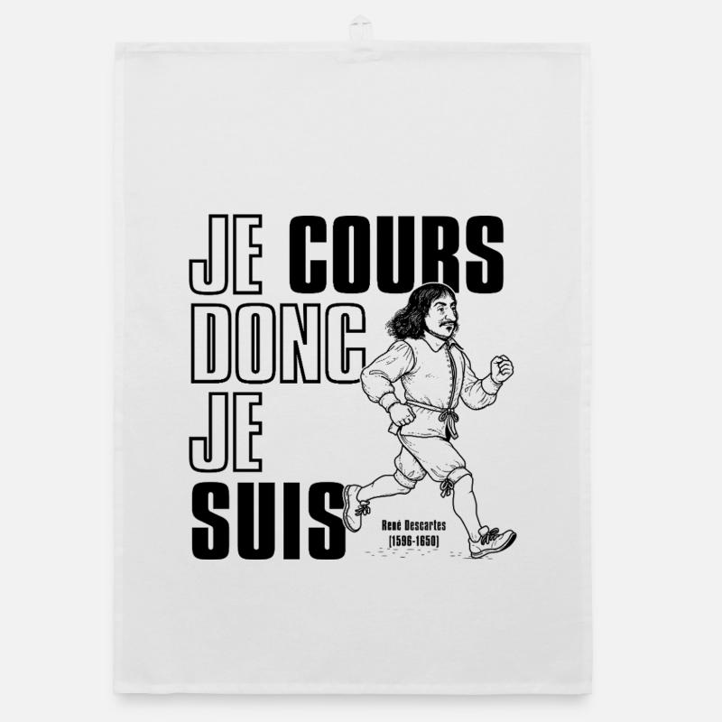 I run therefore I am Organic dish towel