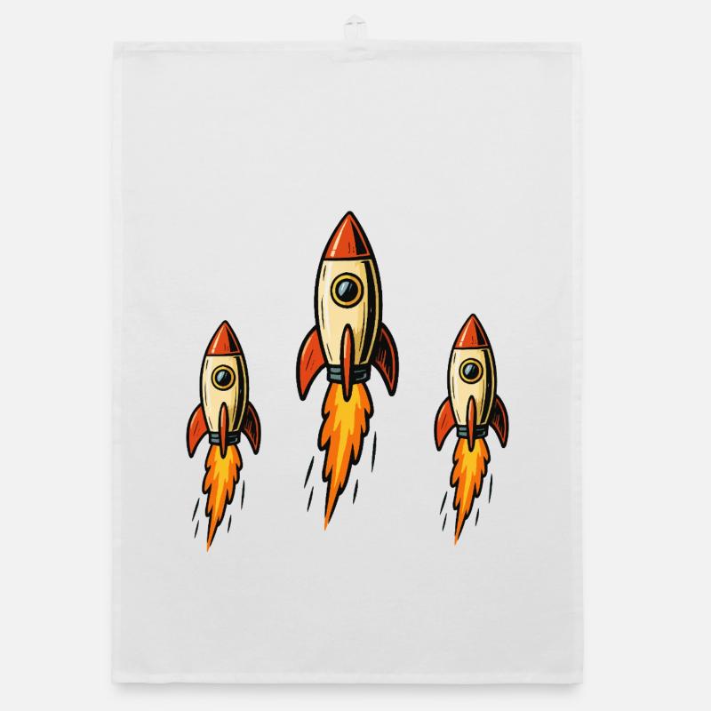 Three missiles Organic dish towel