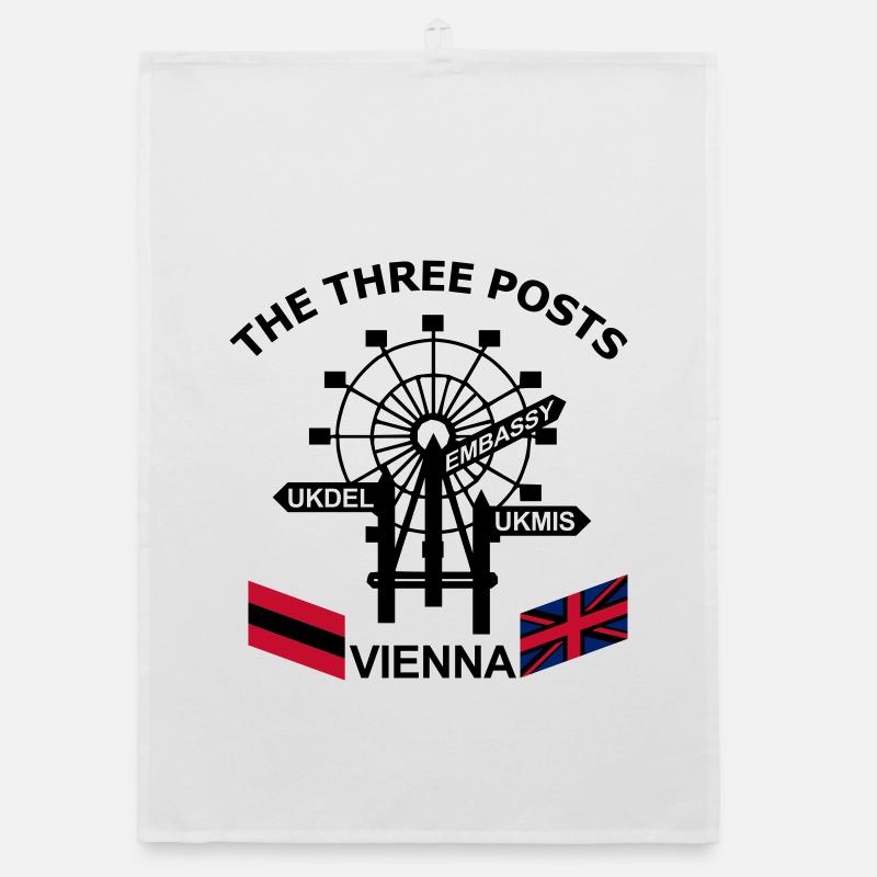 3_Posts - Organic Geschirrtuch - Weiß