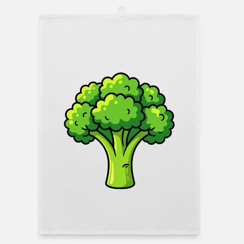 Broccoli Organic dish towel