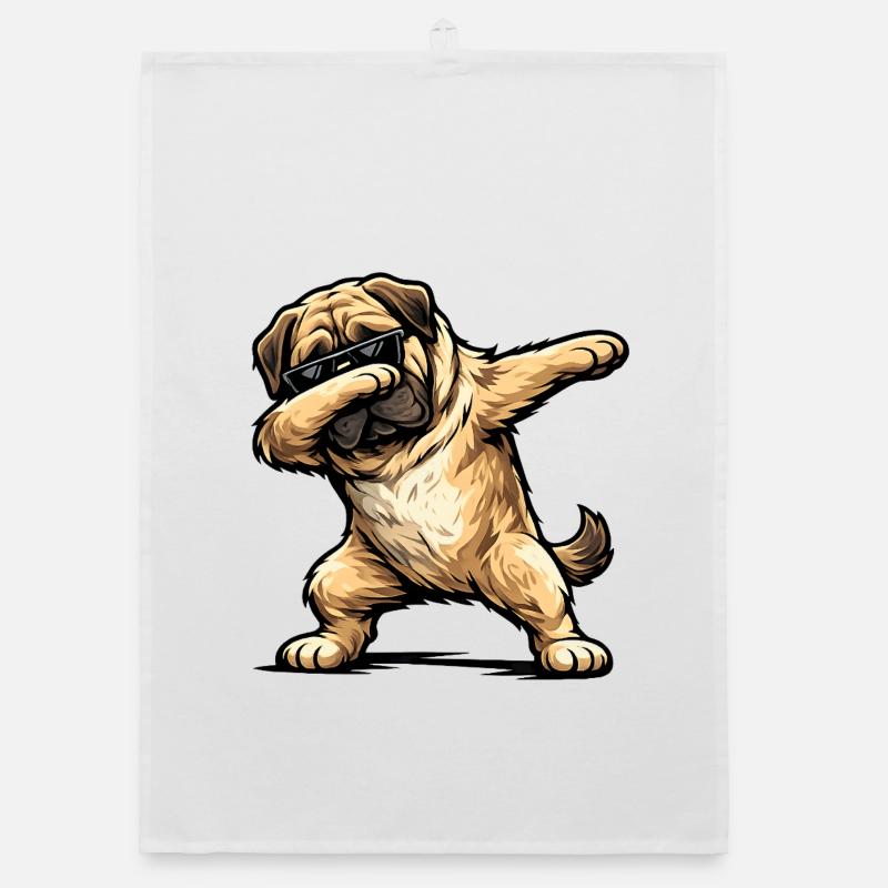 Mastiff en forme de dab Torchon bio