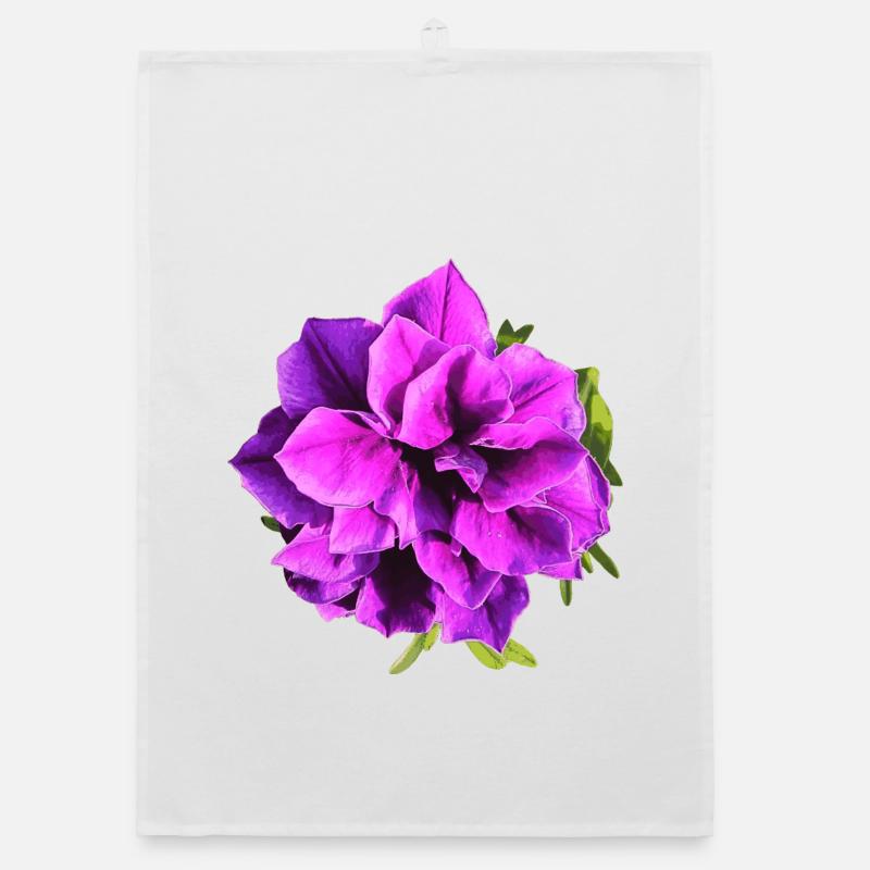 Fleur de pétunia violette Torchon bio