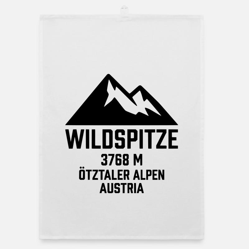 Wildspitze Öztaler Alpen Organic Geschirrtuch