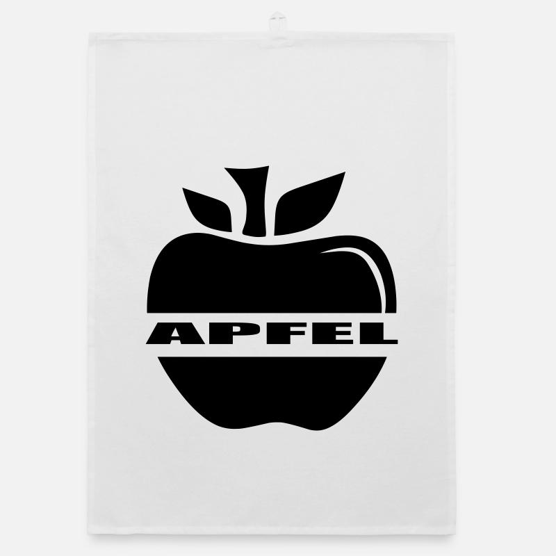 Apfel einfach ein Apfel Organic Geschirrtuch