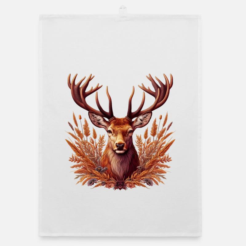 Deer Organic dish towel