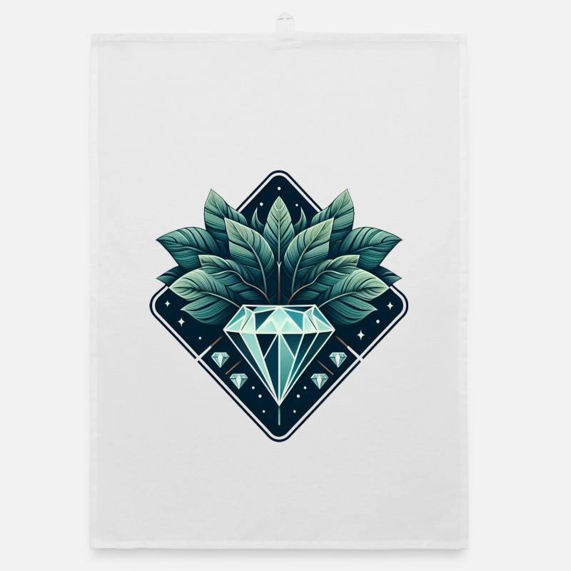 Blühender Diamant Organic Geschirrtuch