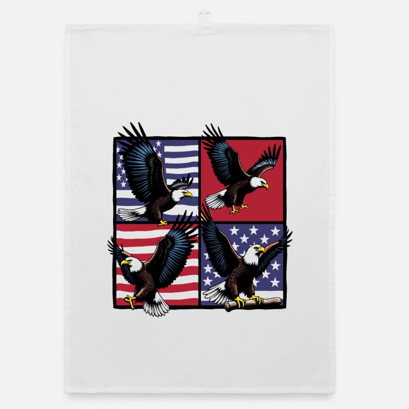 Bald eagle Organic dish towel