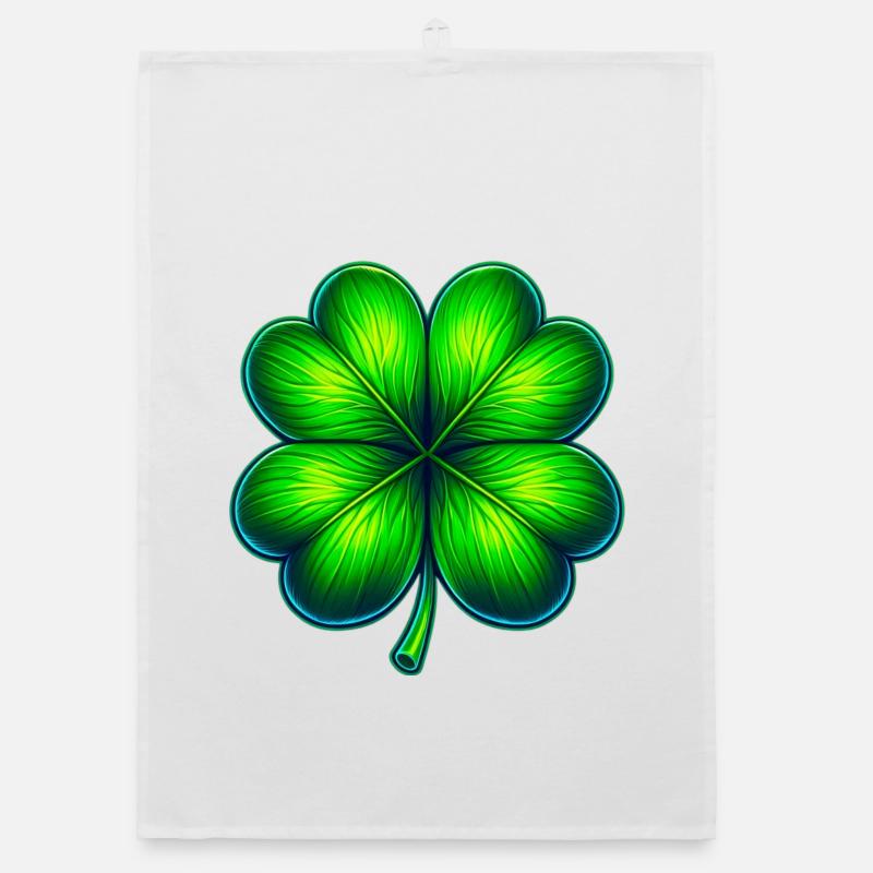 Trèfle à quatre feuilles Torchon bio