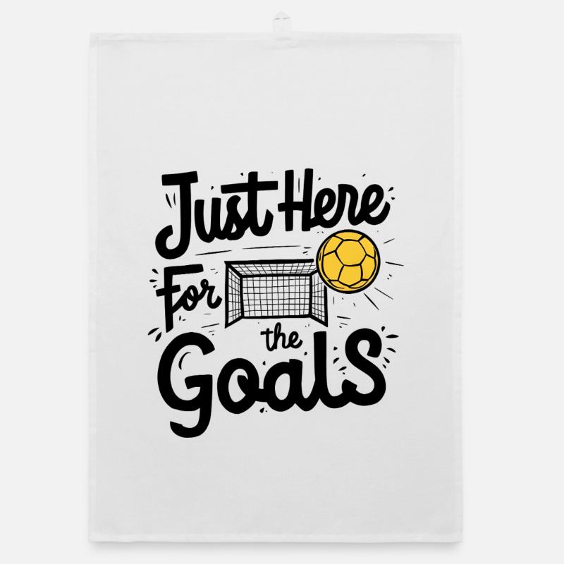 Just Here for the Goals Organic Geschirrtuch