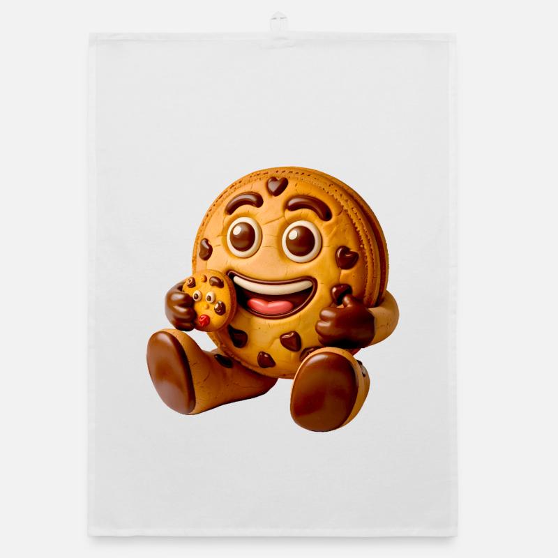 Cookie Character Organic dish towel