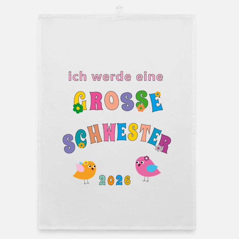 große Schwester 2026 Organic Geschirrtuch