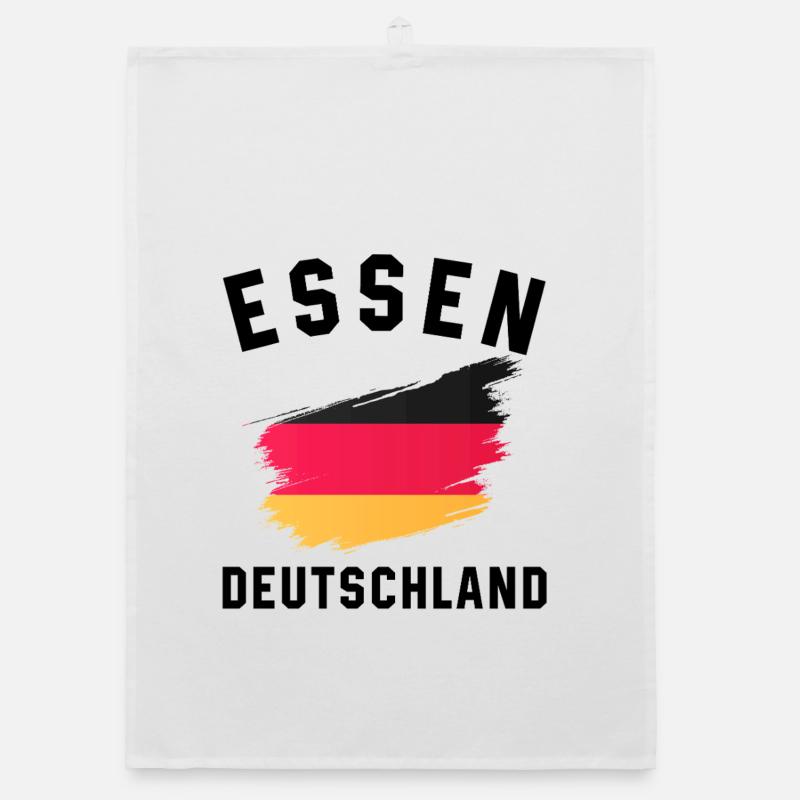 Dynamic German Flag Watercolor Design Organic dish towel
