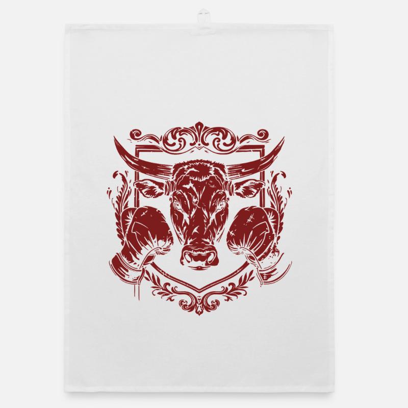 Taurus Boxer Organic dish towel