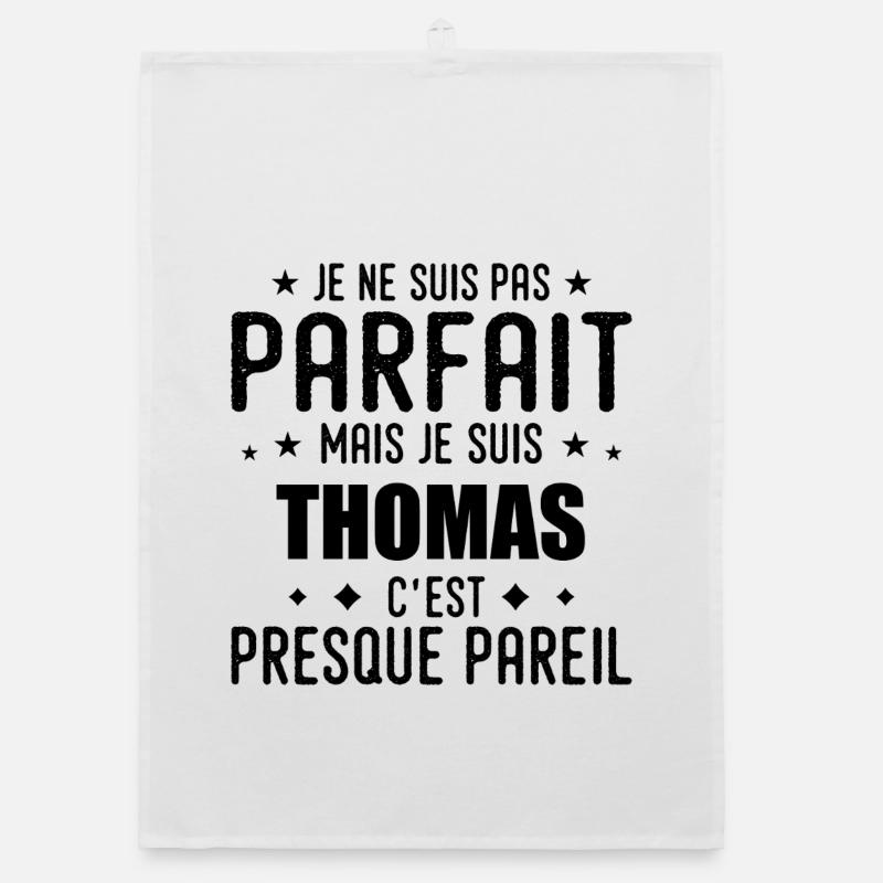 Thomas: authentic, imperfect, top, perfection Organic dish towel