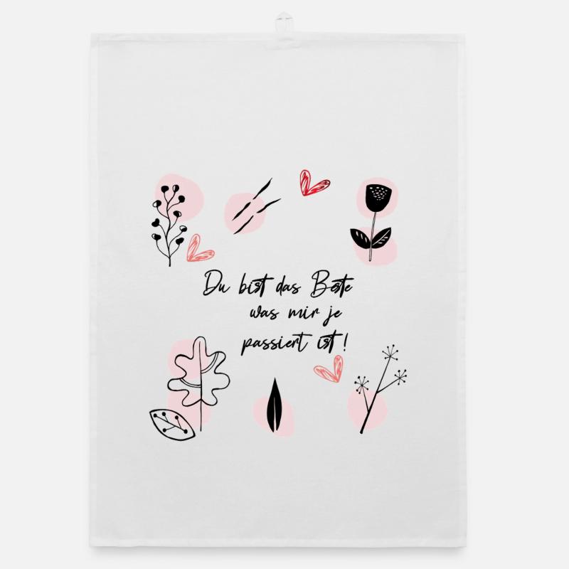 Du bist das Beste Organic Geschirrtuch