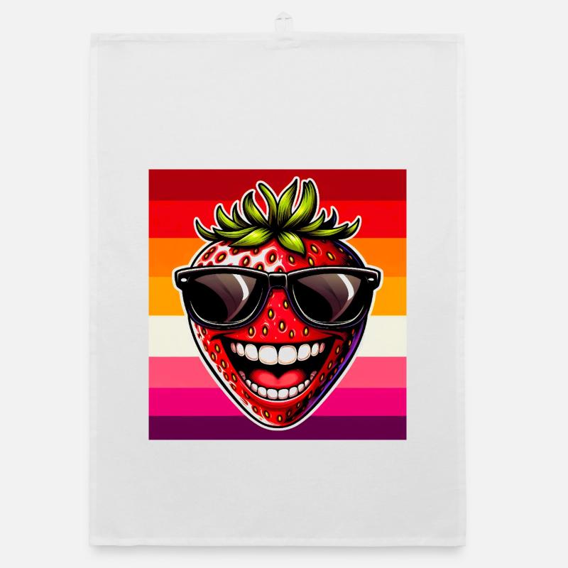 Erdbeeren Erdbeeren Organic Geschirrtuch