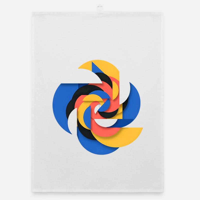 Abstract Geometric Organic dish towel