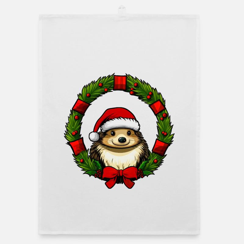 Hérisson de Noël Torchon bio