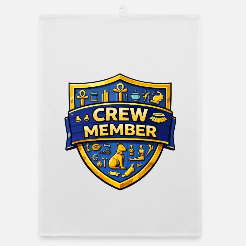 Crew Member Shield Emblem Organic Geschirrtuch