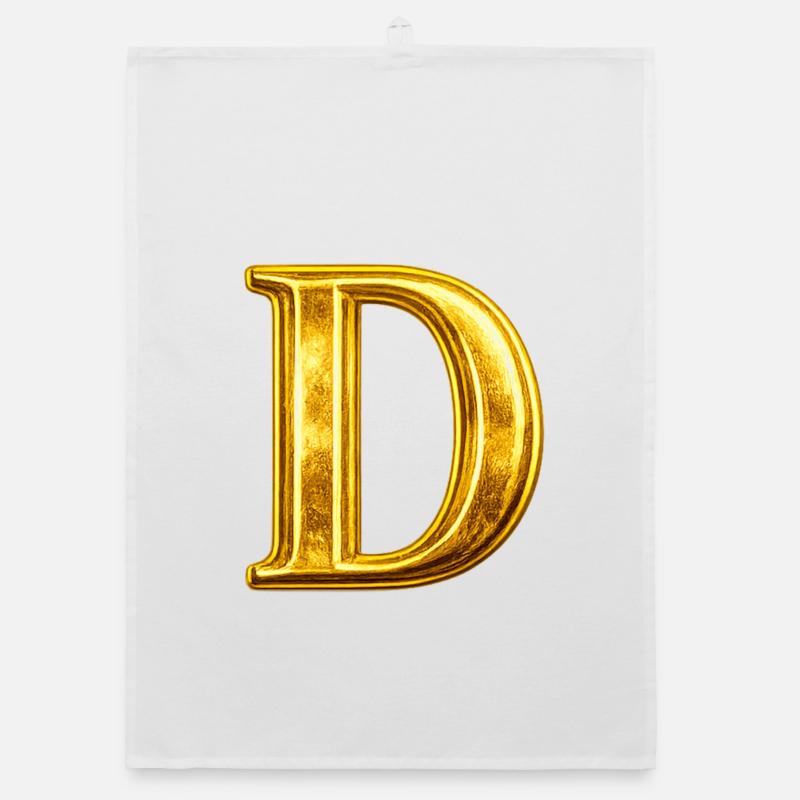 Monogramme en D Or Torchon bio