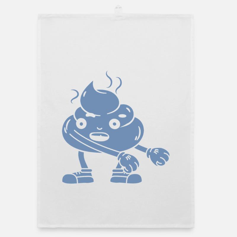 Danse drôle de tas de caca Torchon bio