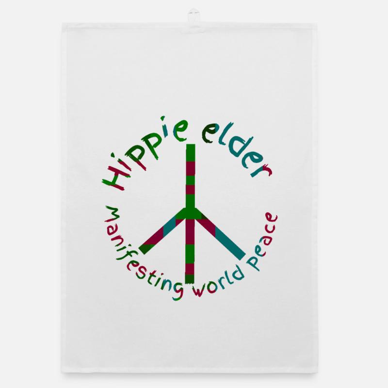 Hippies-Frieden Organic Geschirrtuch
