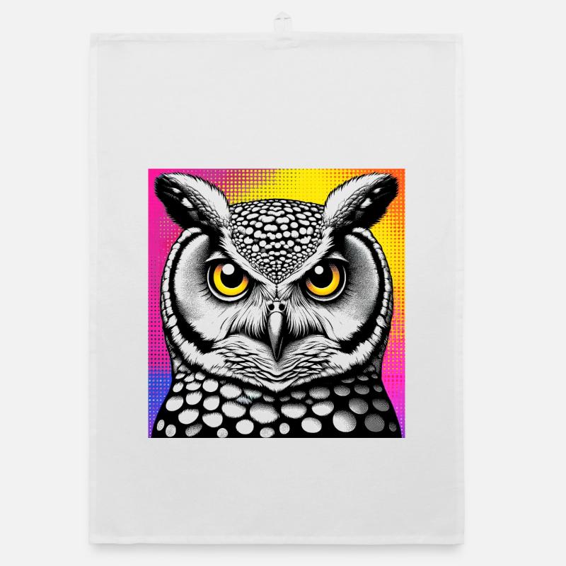 owl Organic dish towel