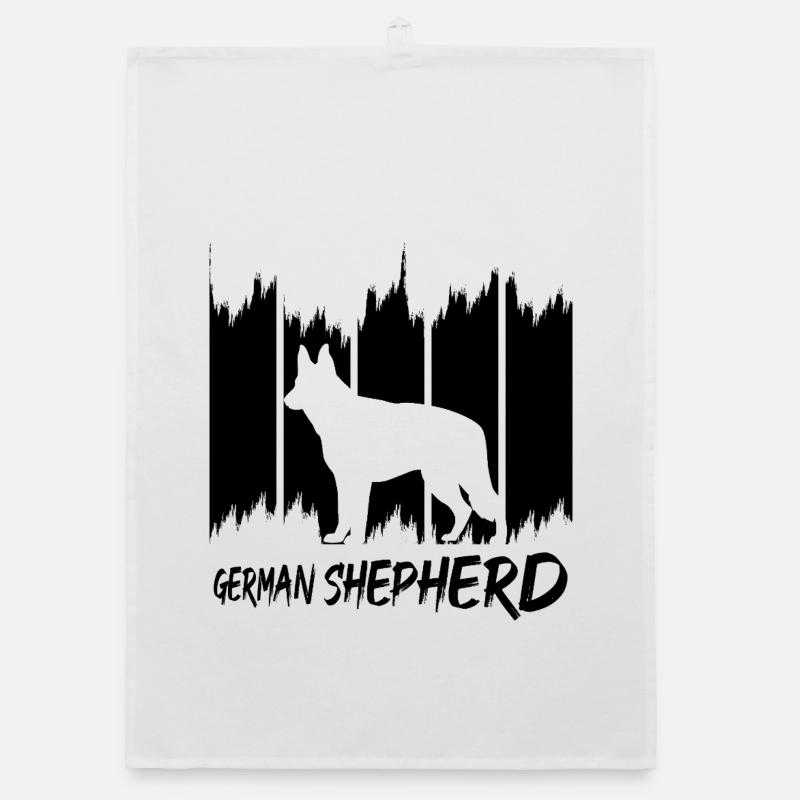 German Shepherd Organic dish towel