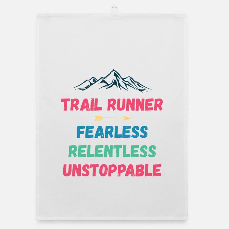 Trail Runner - Fearless. Relentless. Unstoppable. Organic dish towel