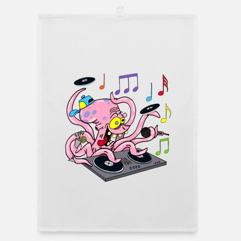 Deejay Octopus Organic dish towel
