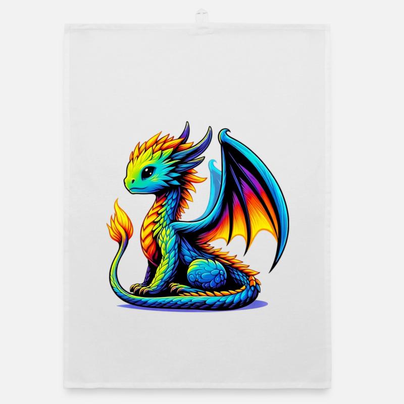 Drache Organic Geschirrtuch