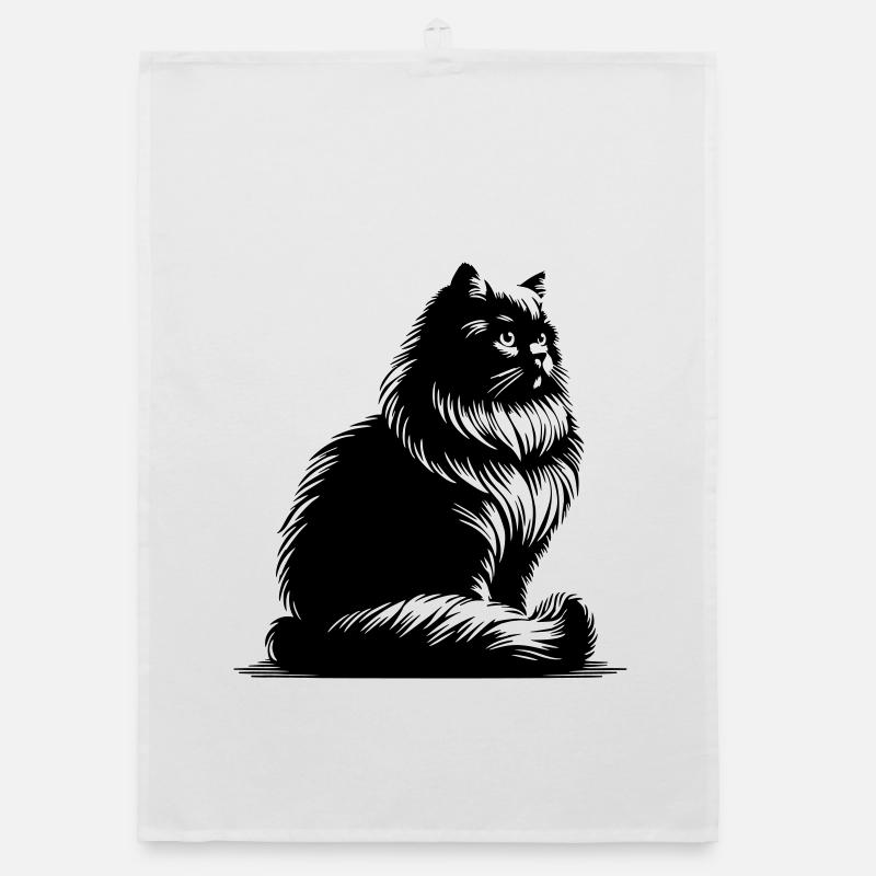 Britisch Langhaar Katze Organic Geschirrtuch