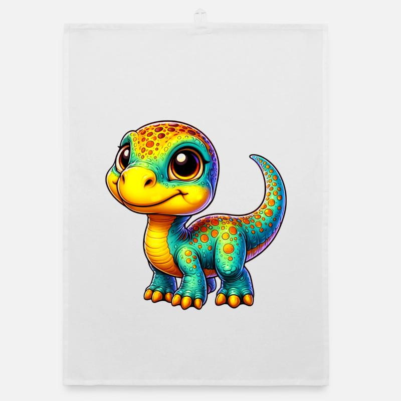Dinosaur Organic dish towel