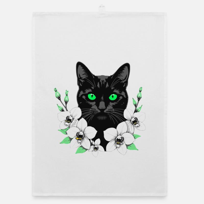 Fleur Chat Torchon bio